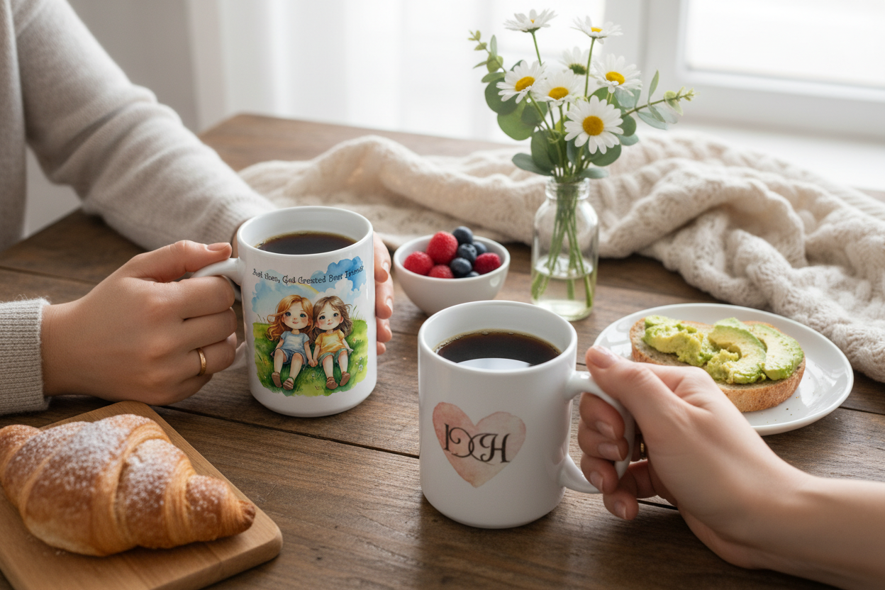 Friends Sharing Coffee Moment