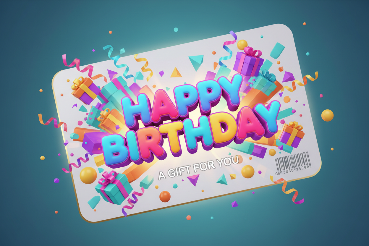 Happy Birthday Gift Card 2