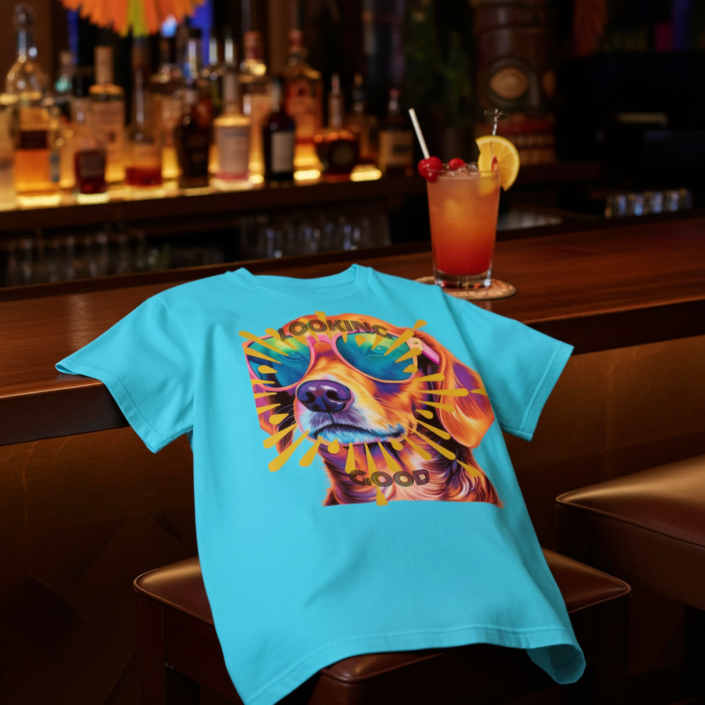 Retro Dog Graphic Unisex T-Shirt | Vintage Cool Dog Tee