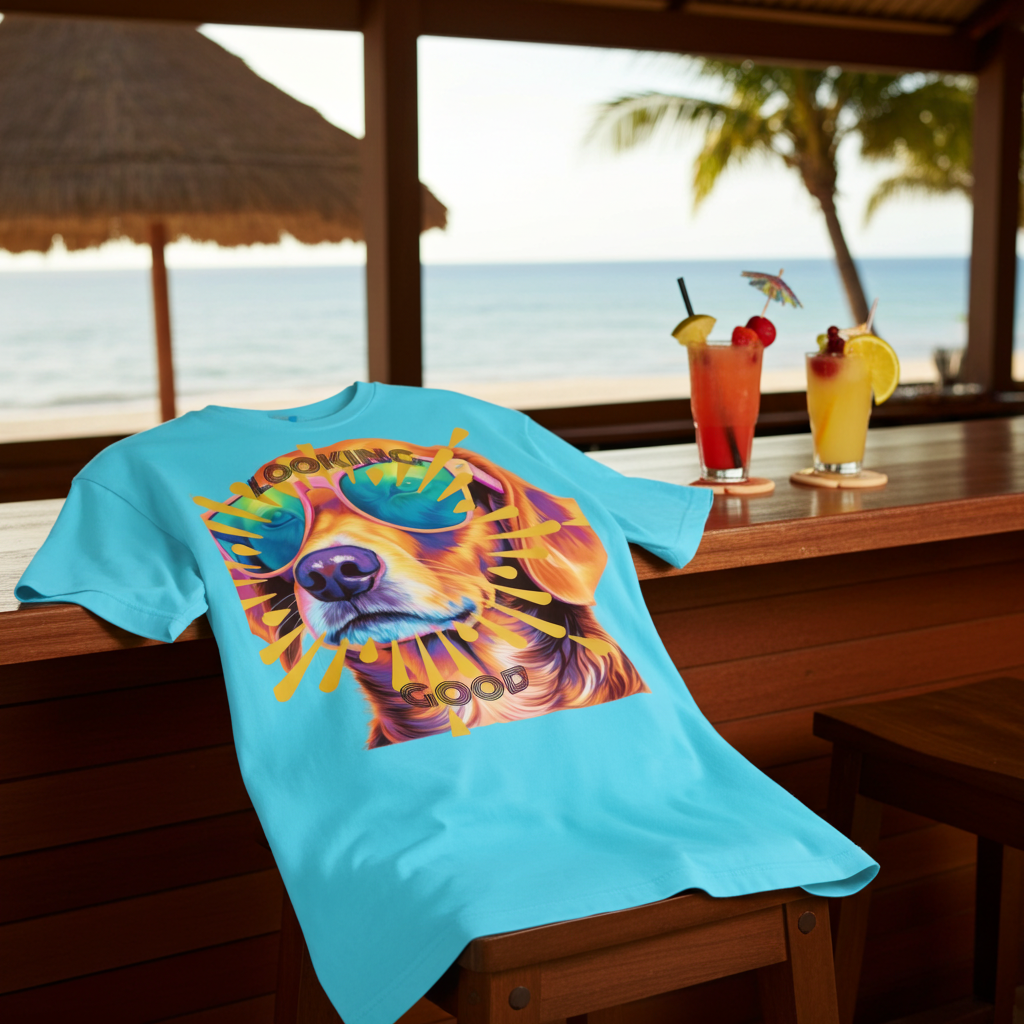 Retro Dog Graphic Unisex T-Shirt | Vintage Cool Dog Tee