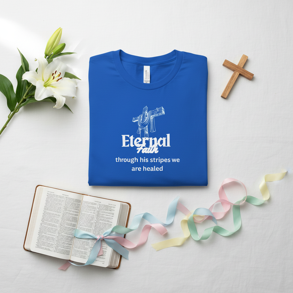 Eternal Faith Tee - Easter Flat Lay