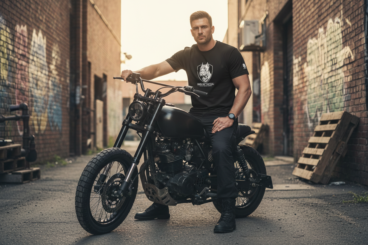 Good Boy Tactical Tee - Motorcycle lifestyle