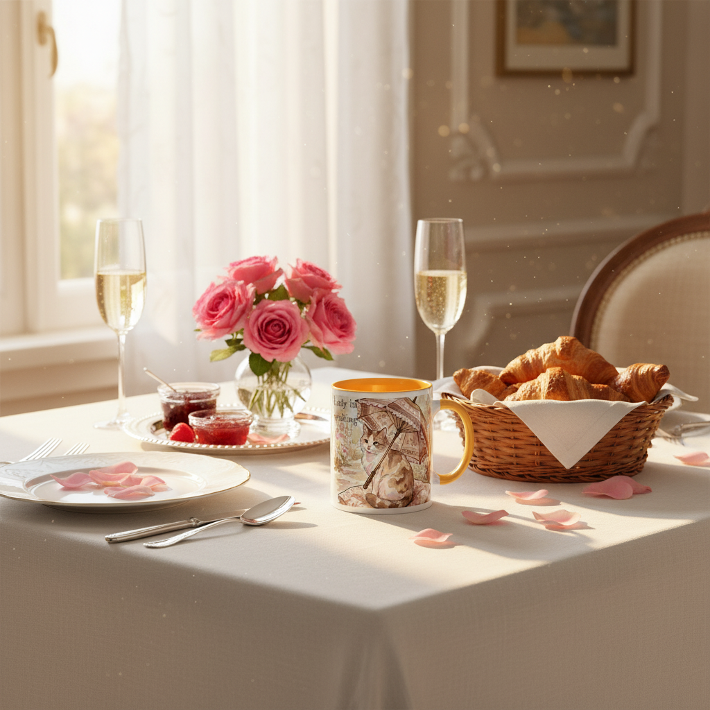 Lady in Waiting Mug - Romantic Breakfast