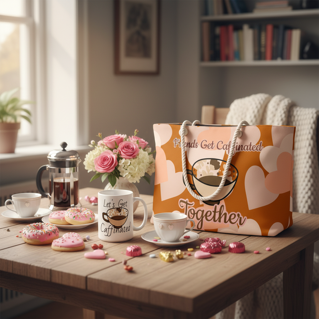 Let's Get Caffeinated Mug and Bag Bundle - Version 2