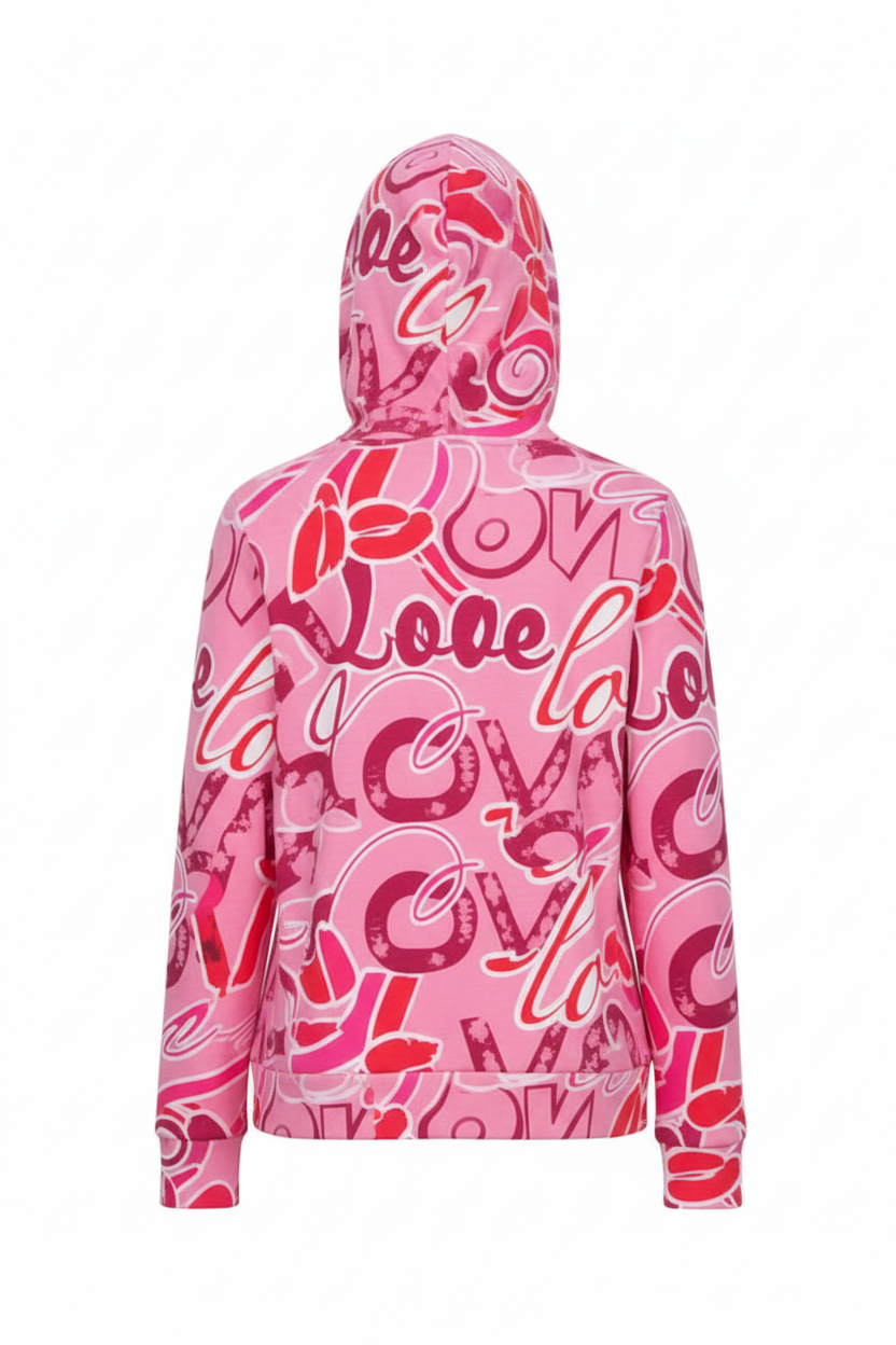 Love Hoodie Back View