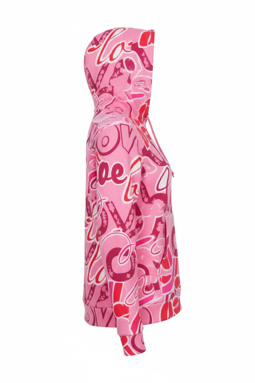 Love Hoodie Side View