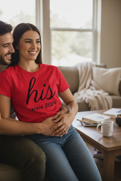 Wife in His Since Shirt - Home Setting